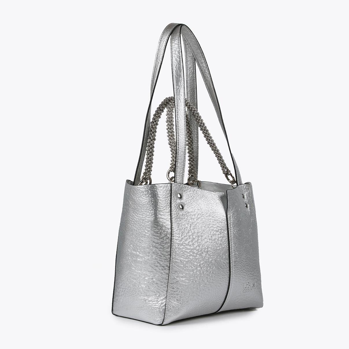 Borsa media metallizzata