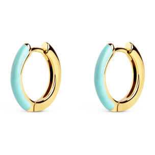 Orecchino Sky Enamel Placcato Oro