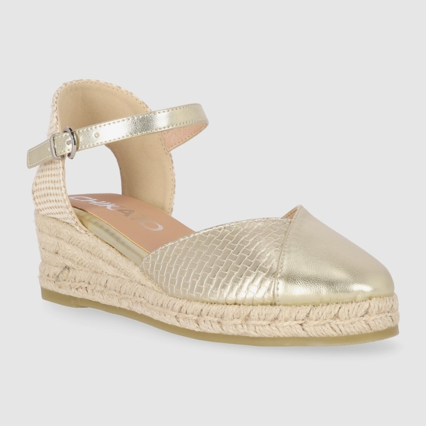 Sandalias - Oro - Tacón: 5 cm