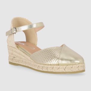 Sandalias - Oro - Tacón: 5 cm