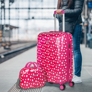 Juego De Maletas Pc Itaca Stars Fucsia