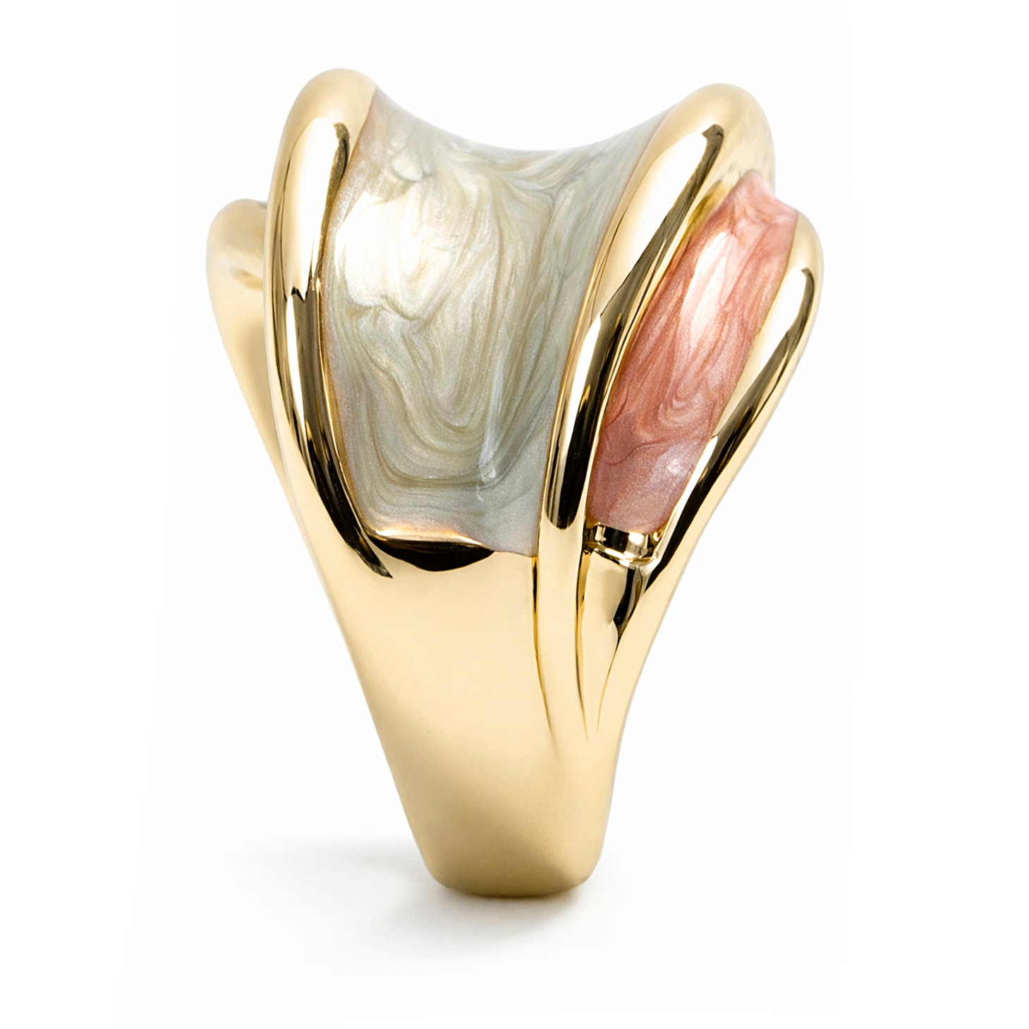 Anillo Wiso acabado oro amarillo 18k