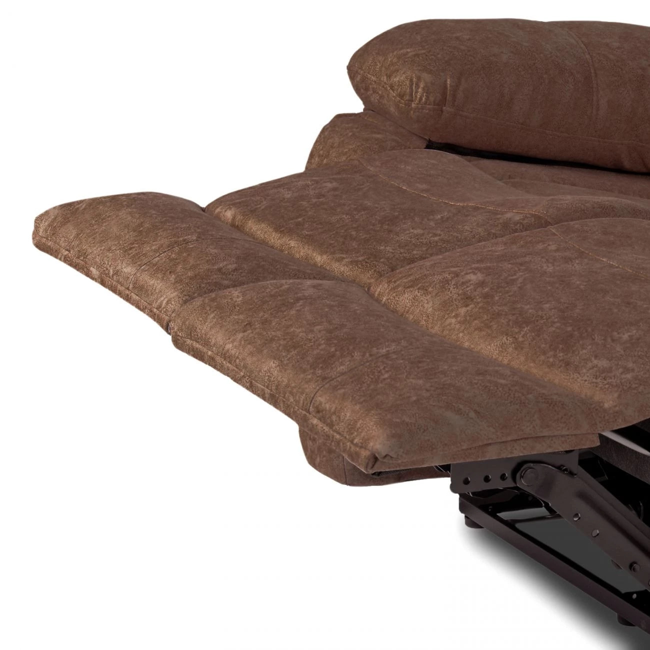 Sofá relax de 2 plazas con reposapiés elevable en chocolate 152 cm Kendal Chocolate