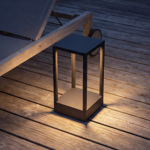 LEDS C4 Baliza Chillout Ip66 Rack Bollard Portable Rechargeable 150X150X300Mm Led 3W Sw