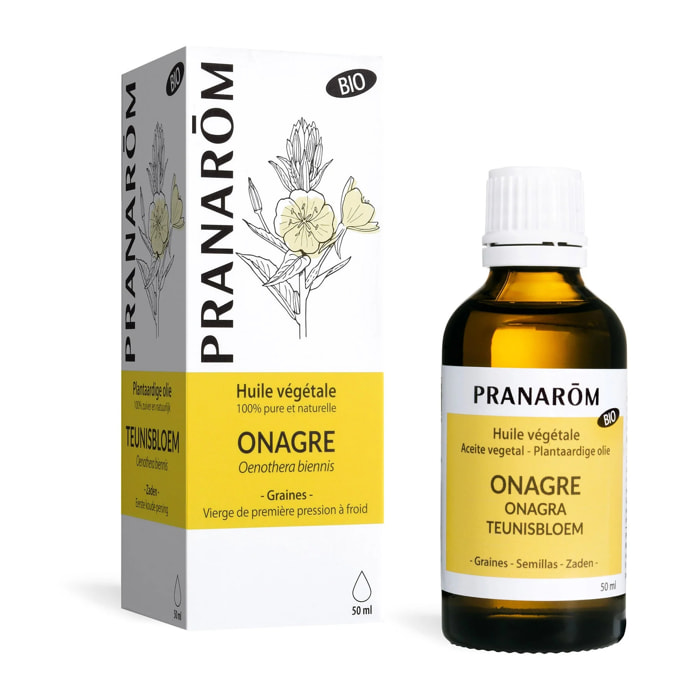 Pranarom - Huile Végétale d'Onagre - Bio - 50 ml
