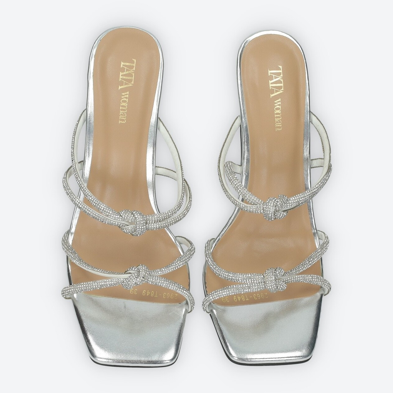 Sandali Donna Tata Italia Argentato