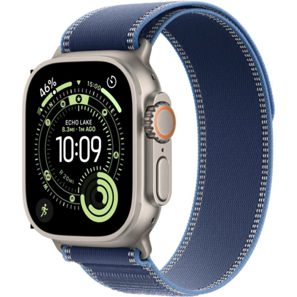 Montre connectée APPLE WATCH 49mm Tit Nat / Trail Bleu Ultra 3 M/L Ce