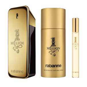 1 Million - Coffret Eau de Toilette 100 ml + Deodorant 150 ml + Vaporisateur de voyage 10 ml