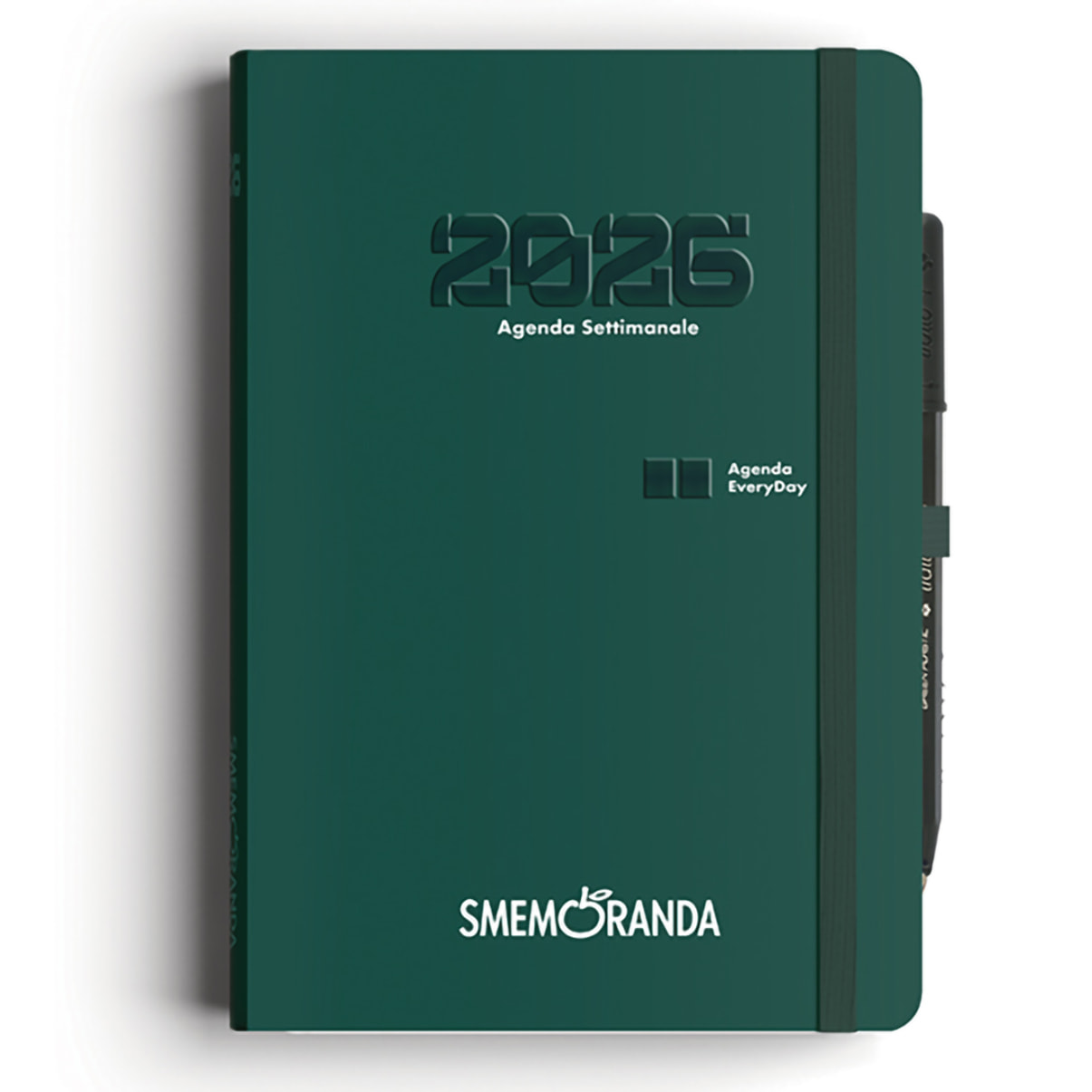 Agenda Smemoranda Everyday 2026 Settimanale 12 mesi , A5, verde