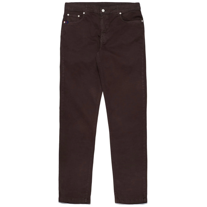 Pantaloni Robe di Kappa Uomo Penty Peached Gabardine Marrone