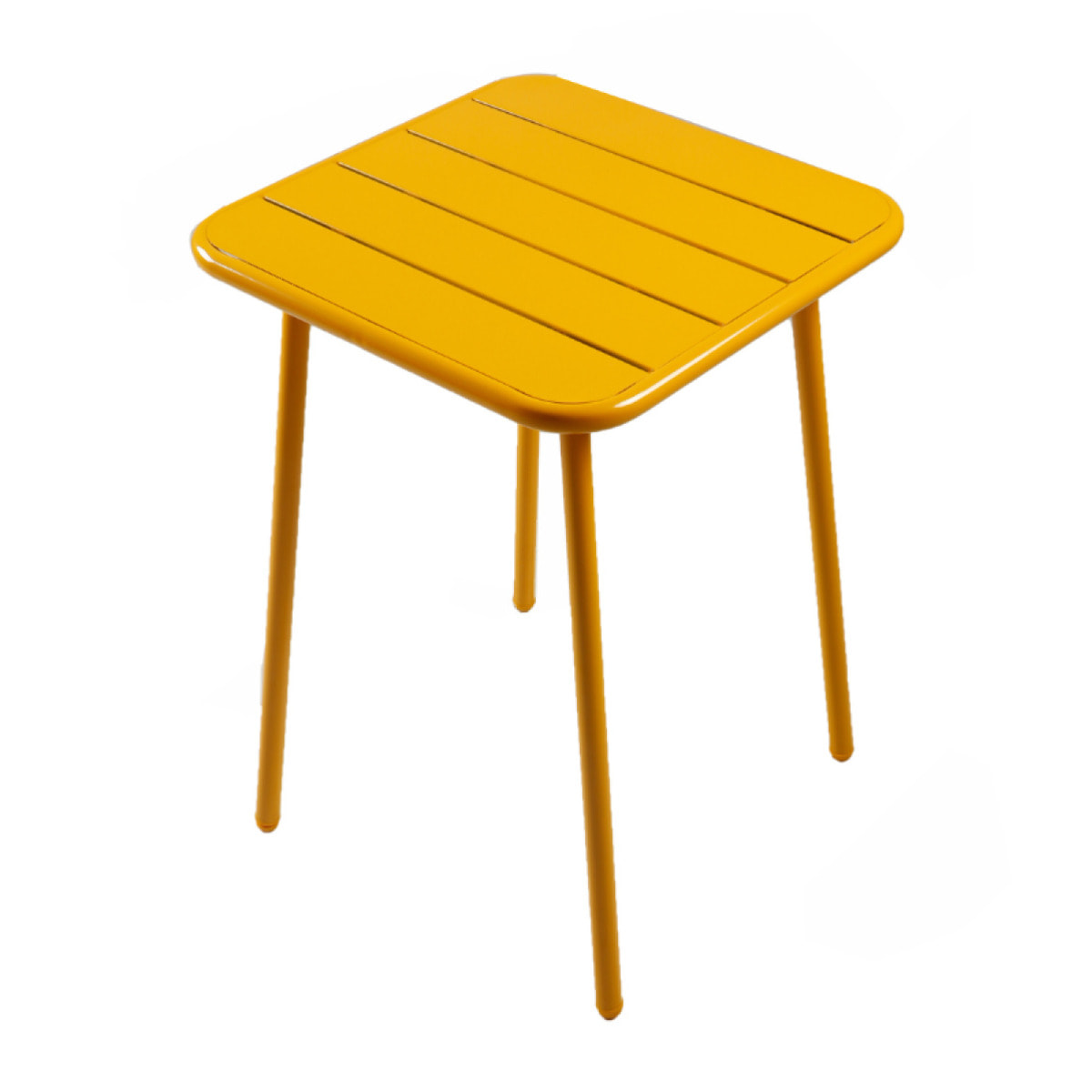 EVORA Table carrée 2 places 50x50cm jaune