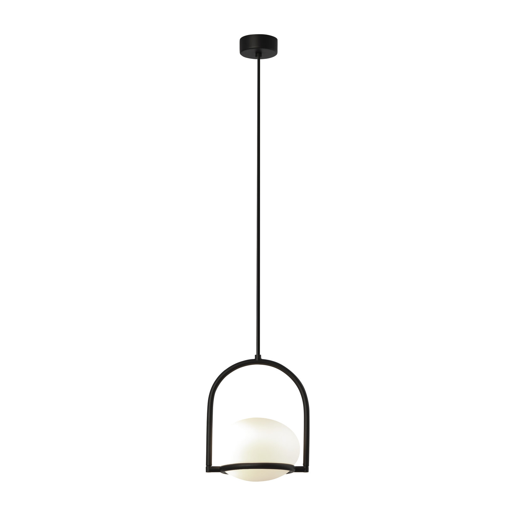 LEDS C4 Coco Single - Lámpara Colgante de Techo E14 Negro