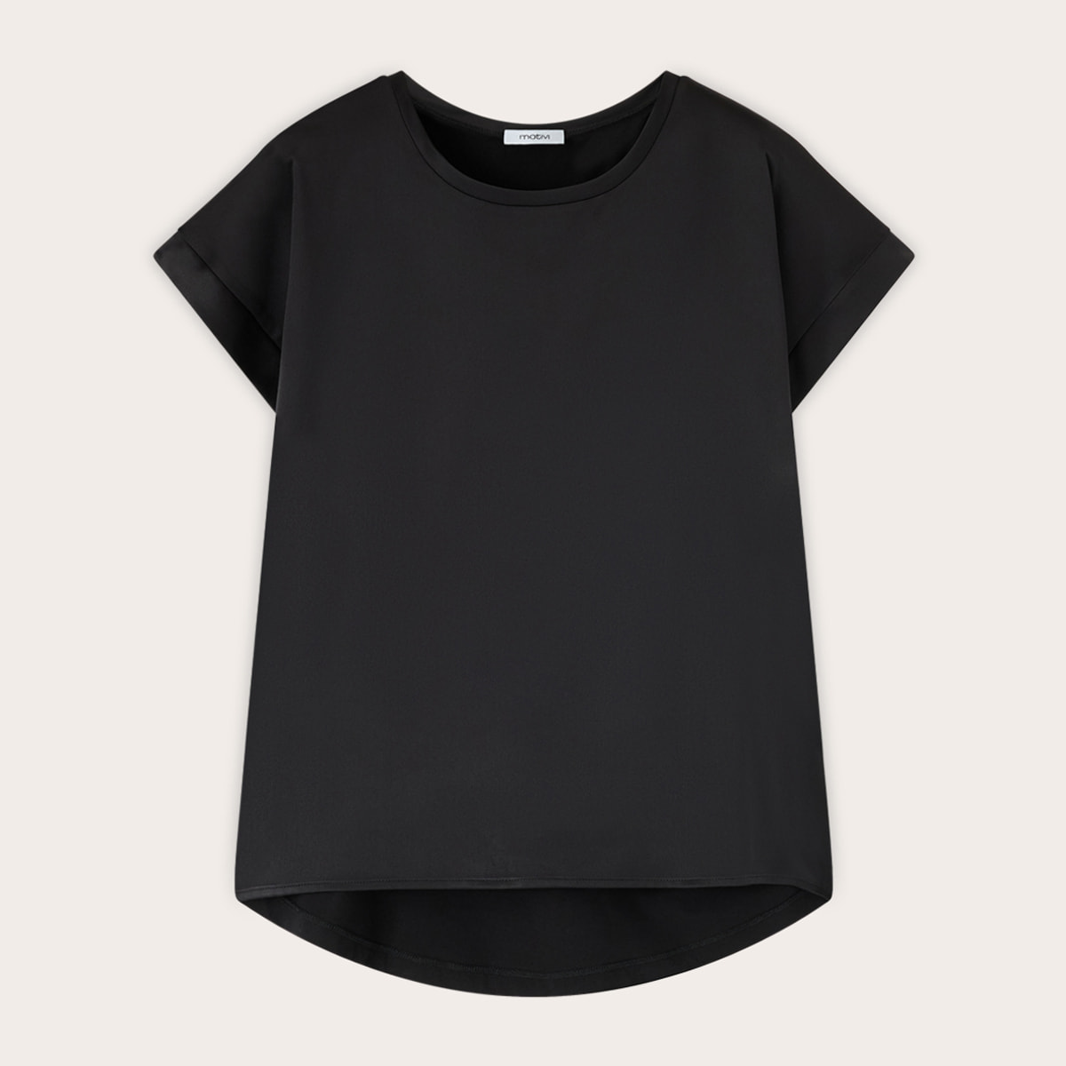 Motivi - T-shirt bimaterica - Nero
