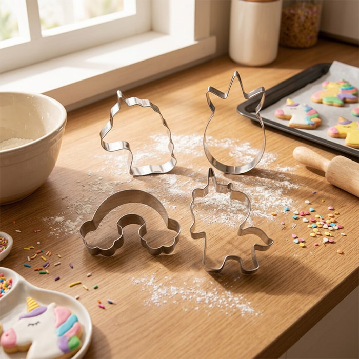 Set de 4 emporte-pièces licorne Zenker Emporte-pièces