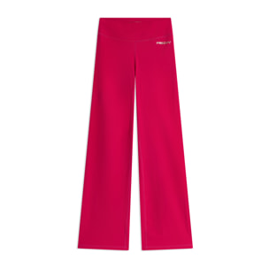 Leggings in tessuto quick dry vita alta con fondo a zampa