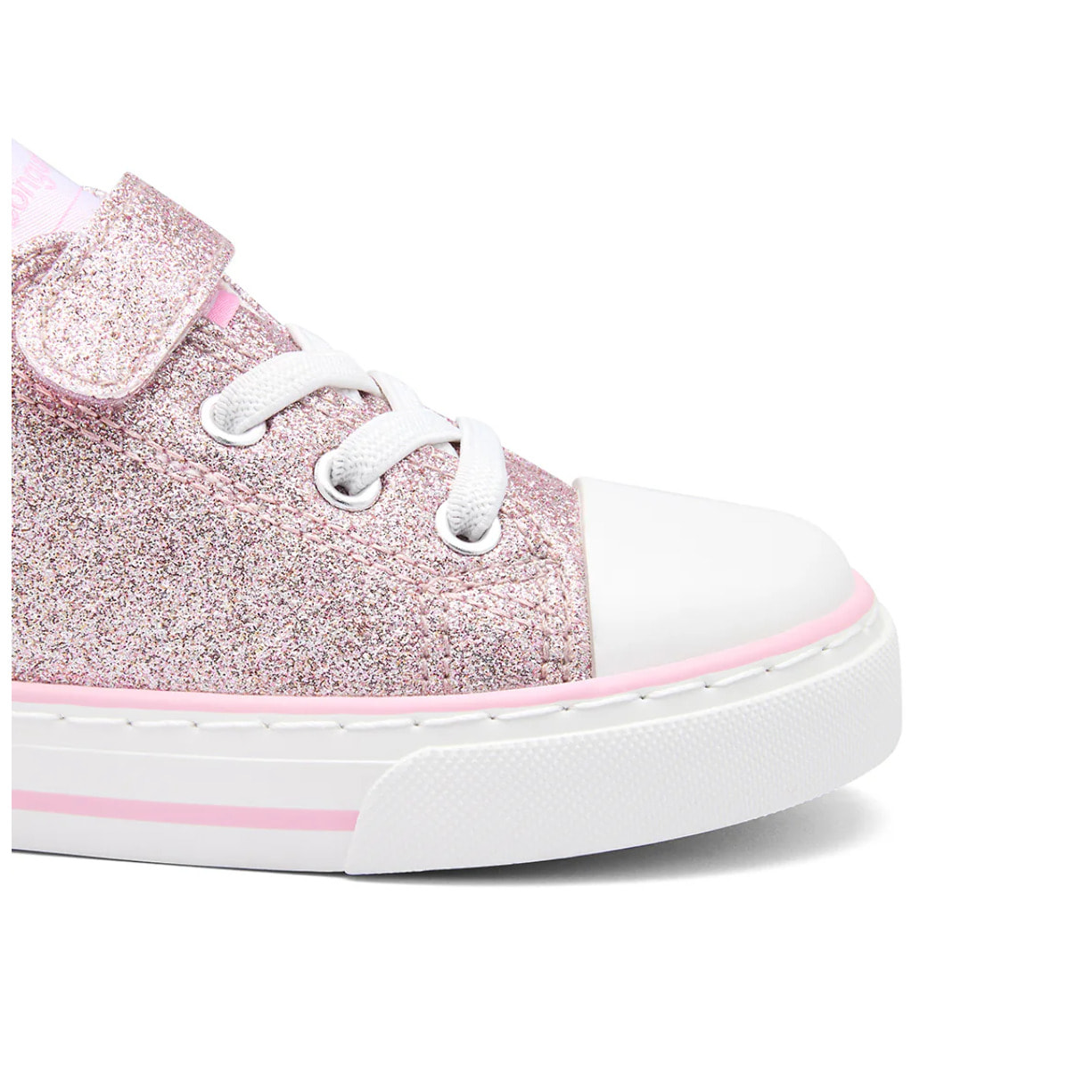 Zapatillas Bajas de Niña con Glitter Rosa