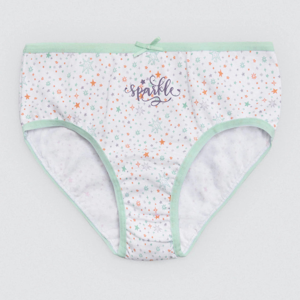 Confezione da 2 mutandine in cotone per bambine con stampa di unicorni e stelle