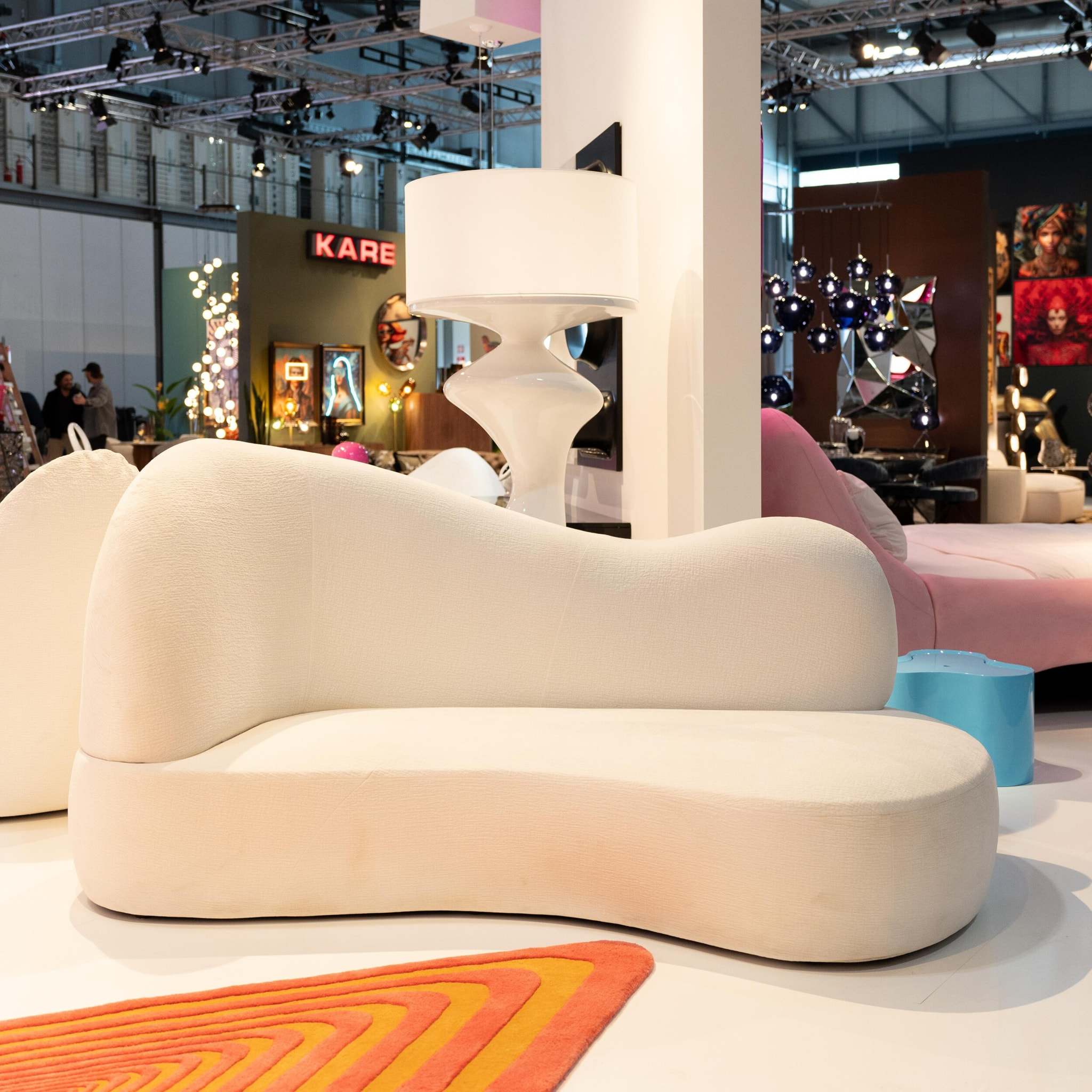 Méridienne Cloud Nest 239cm blanche Kare Design