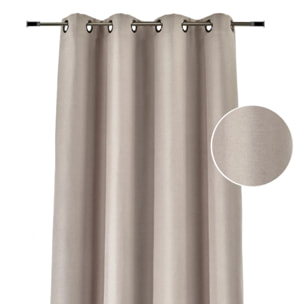 Rideau anti-froid doublé polaire - Naturel