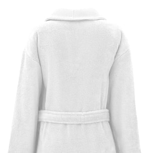 Peignoir pur coton 420 g/m² uni blanc Elea blanc