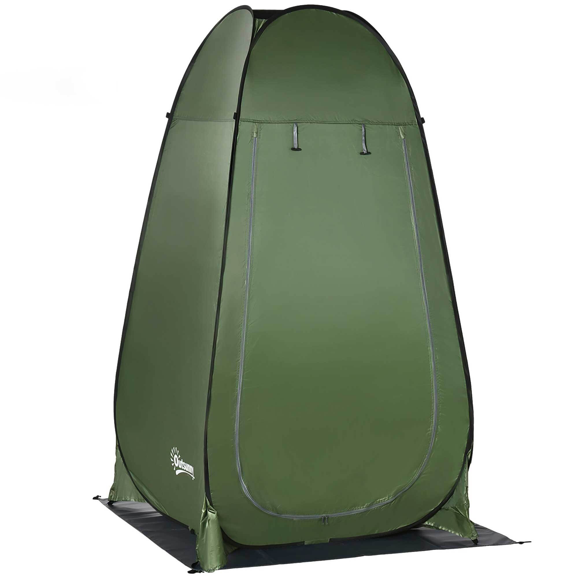 Tente de douche pliable pop-up automatique instantanée cabinet de changement camping polyester vert