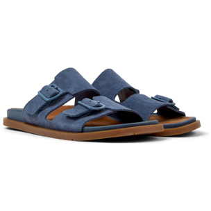 Sandalias - CAMPER Lluc Sandal - Azul - Cuero de gamuza