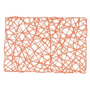 Tovaglietta in carta arancione rettangolare cm45x30