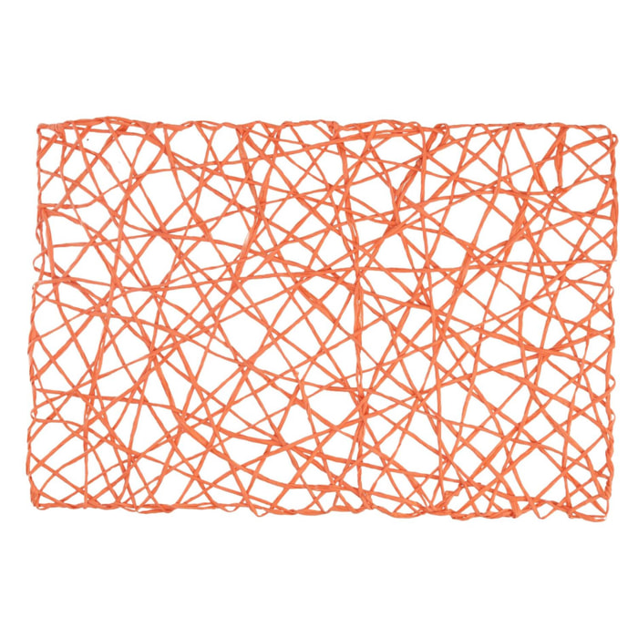 Tovaglietta in carta arancione rettangolare cm45x30