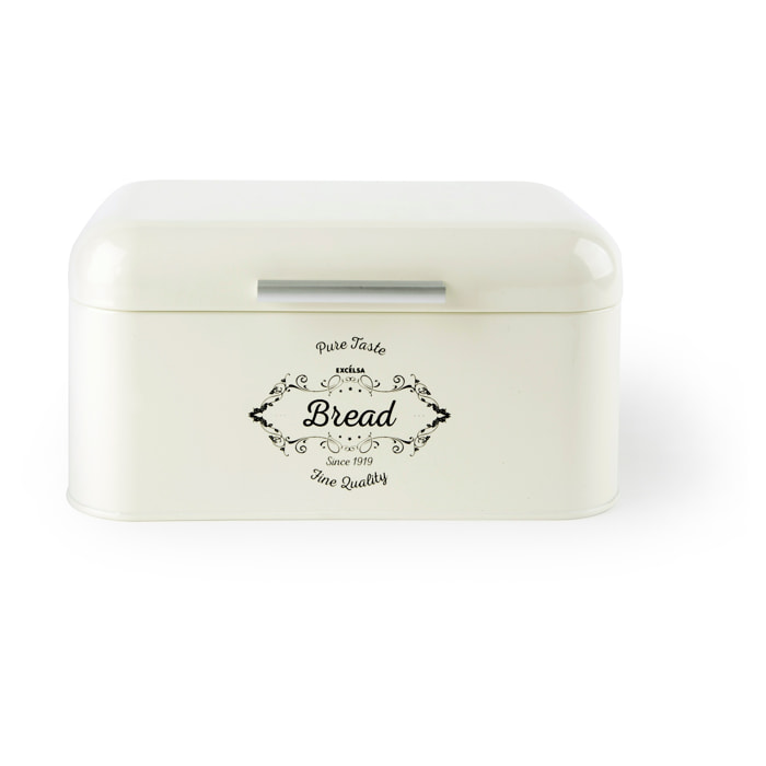 Boîte à pain 30 cm Excelsa – Fine Quality, Métal Blanc