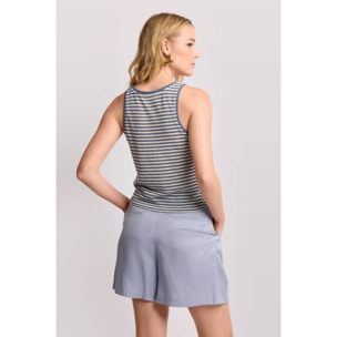 Kocca - Top in fantasia a righe Donna, Righe, Scollo ampio