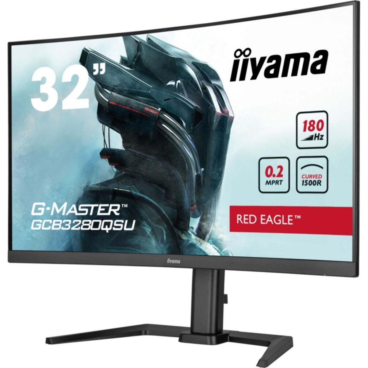 Ecran PC Gamer IIYAMA G-MASTER GCB3280QSU-B2 32'' Plat IPS