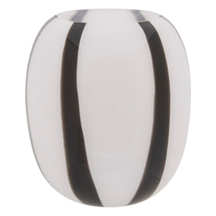 Vase Piero noir et blanc H20cm