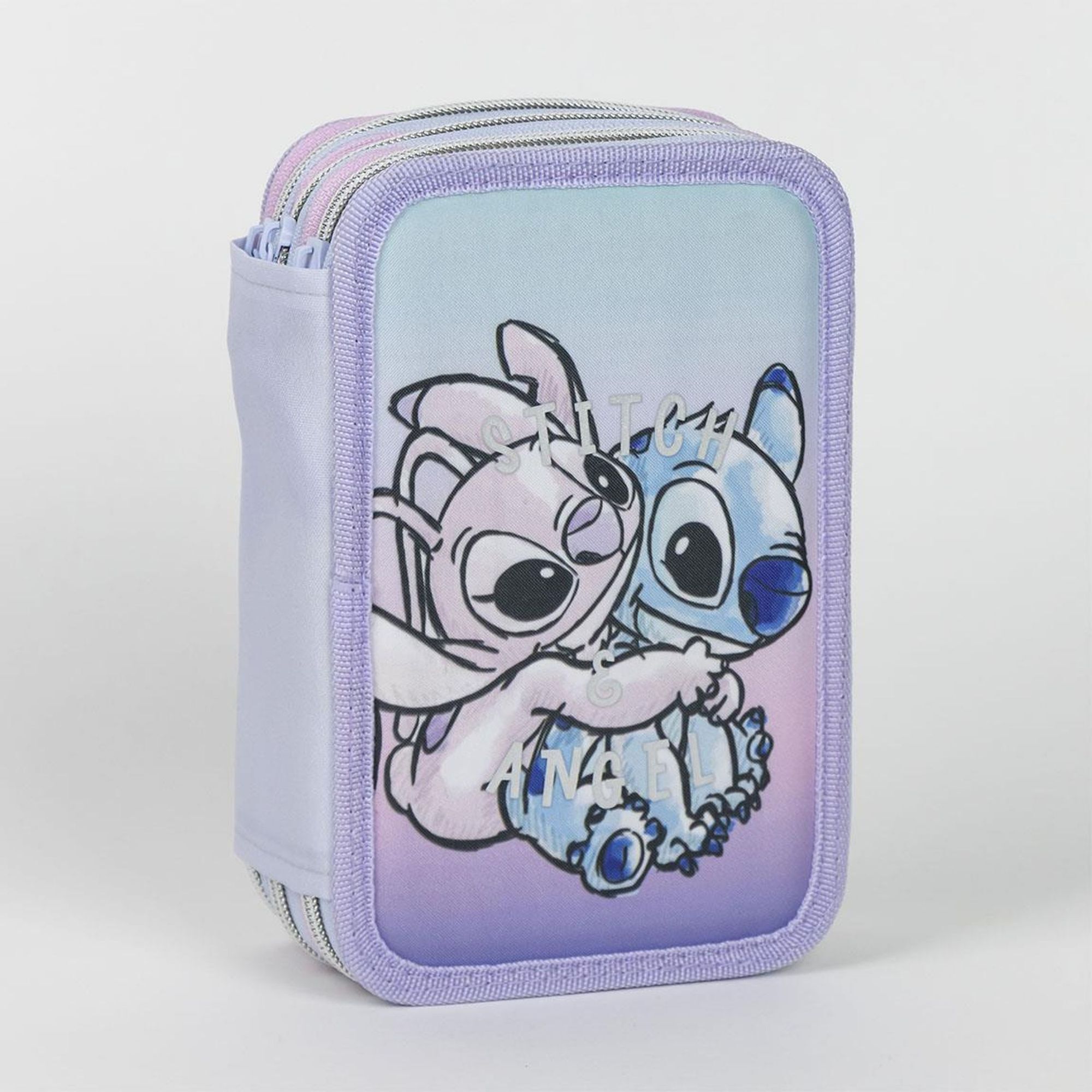 Plumier Con Accesorios Stitch 12.5 X 6.5 X 19.5 Cm