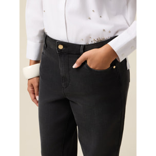 Oltre - Jeans boyslim nero - Negro