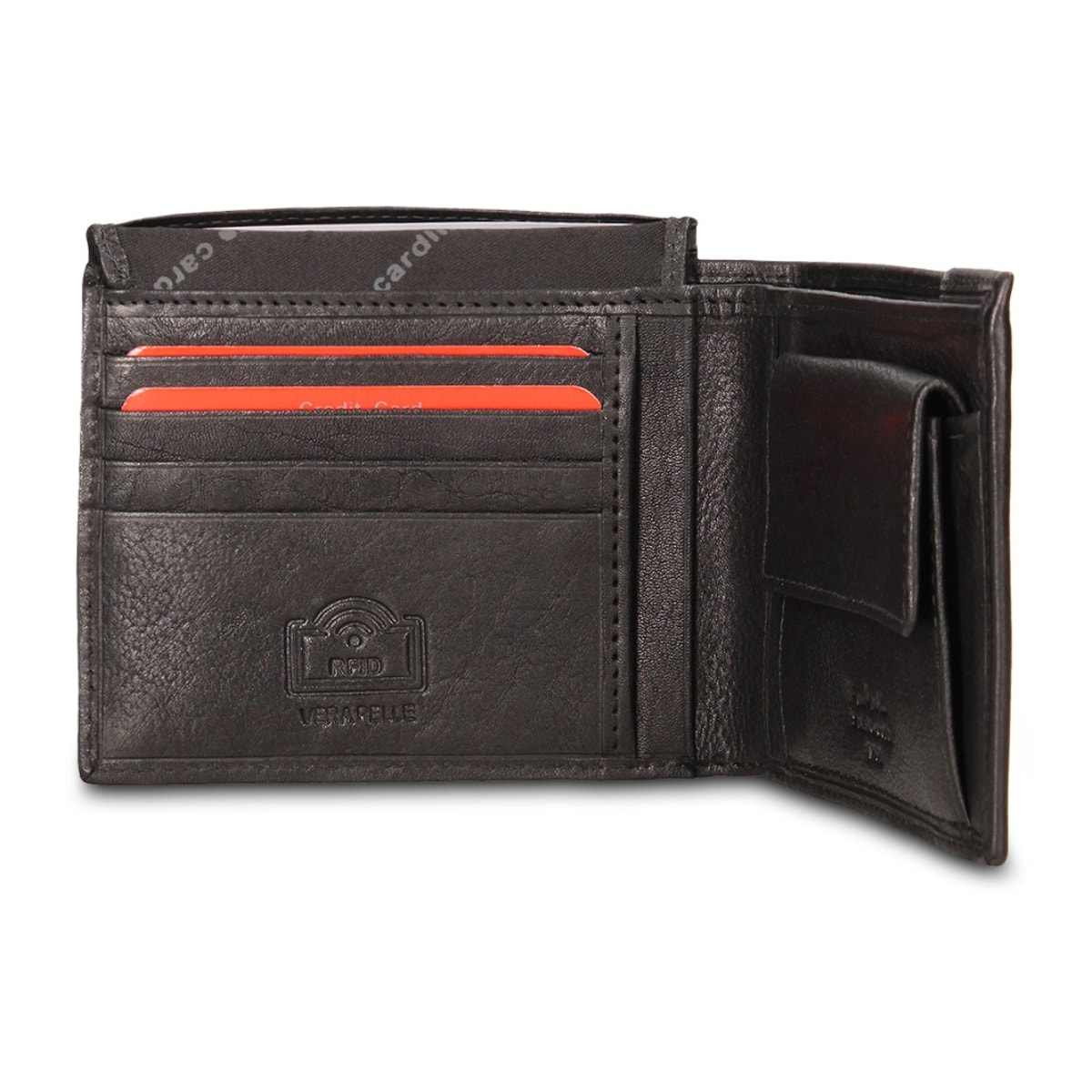 Portafoglio uomo in vera pelle - Modello Erewhon Pro - Casual - 12.5 x 9.0 x 2.0 cm