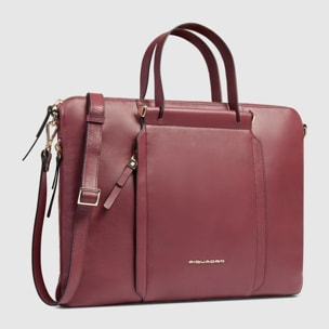 Piquadro Borsa da lavoro porta pc e porta iPad® con protezioni antiurto e anti RFID, espandibile