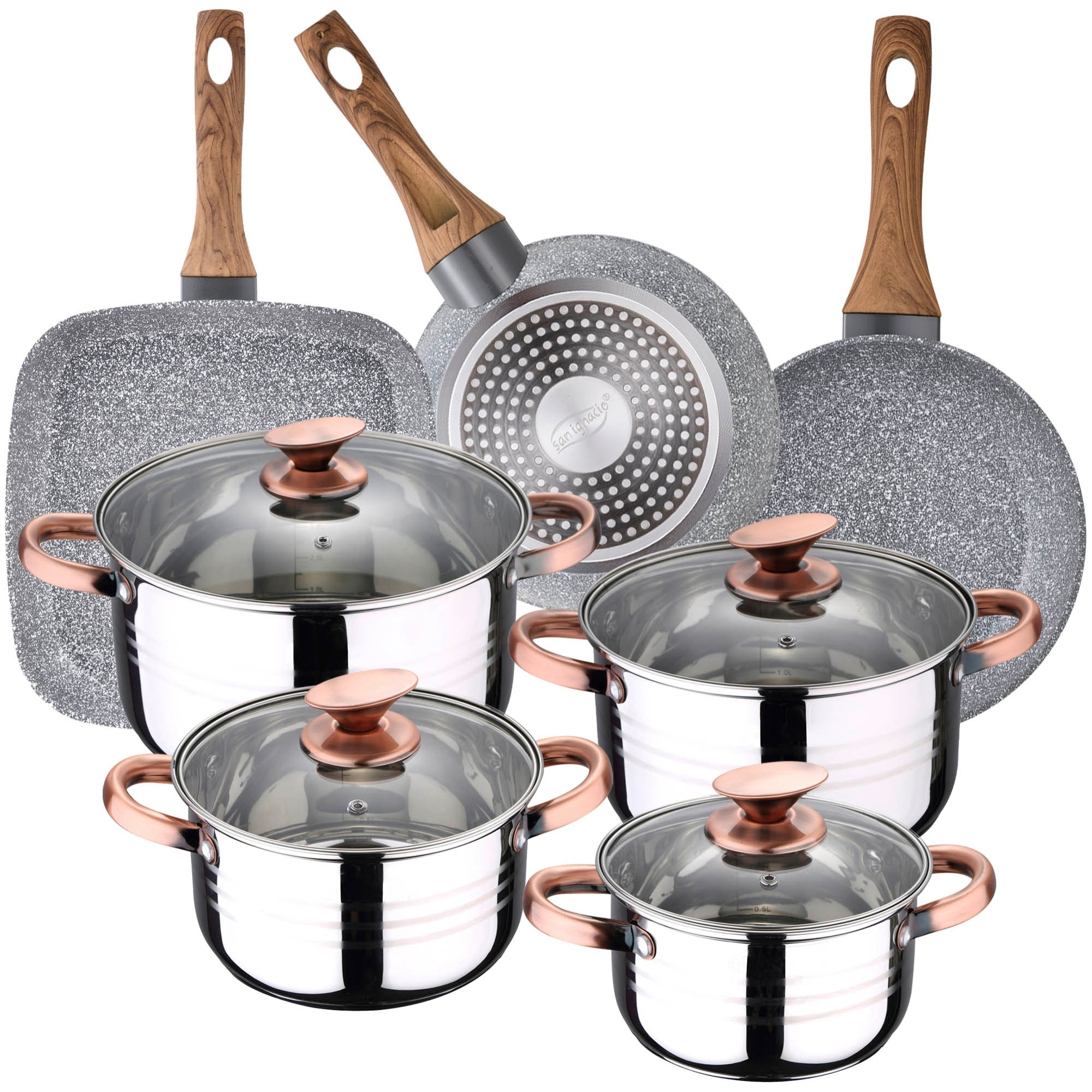 Bateria de cocina 8 piezas SAN IGNACIO