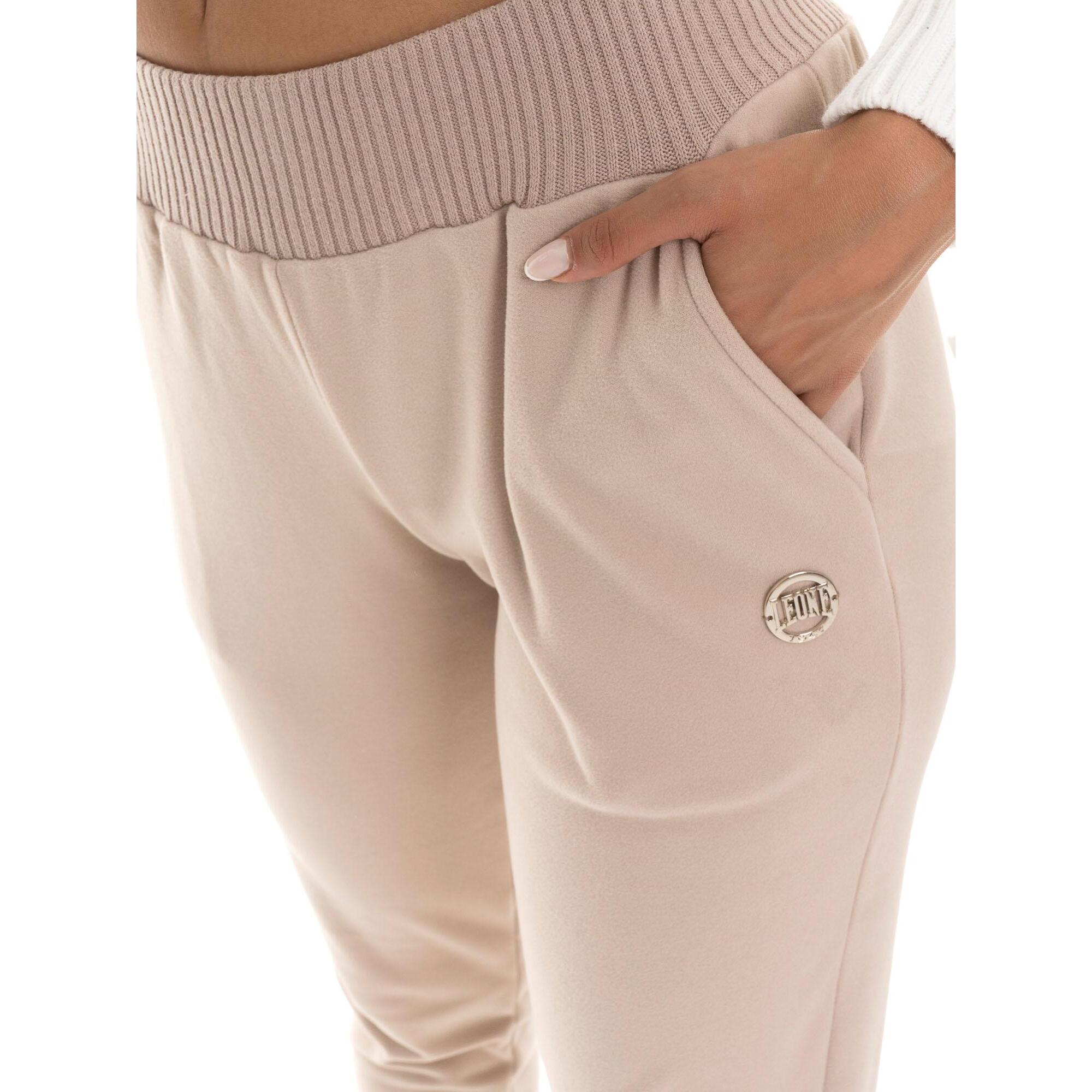 Pantalones de invierno para mujer Leone 1947 Warm Touch con inserciones de punto