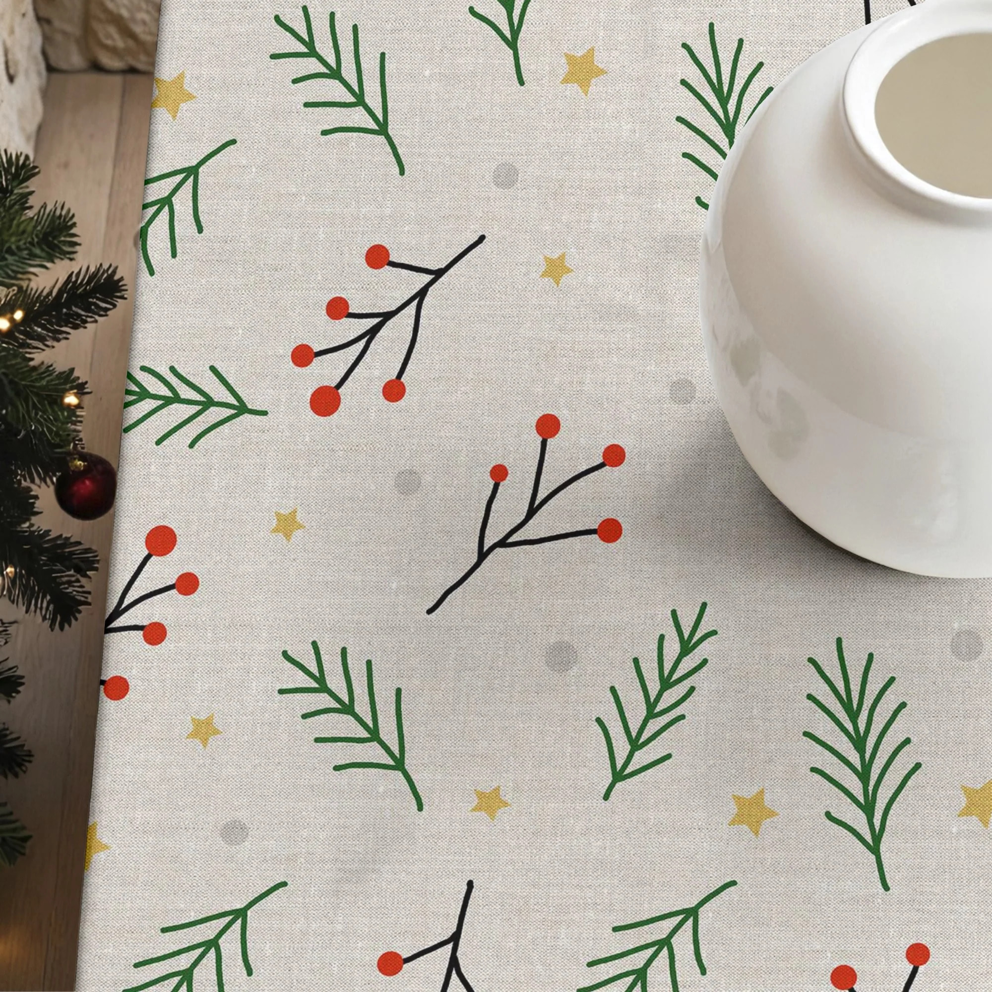 Nappe en résine Anti-tâches Merry Christmas 35