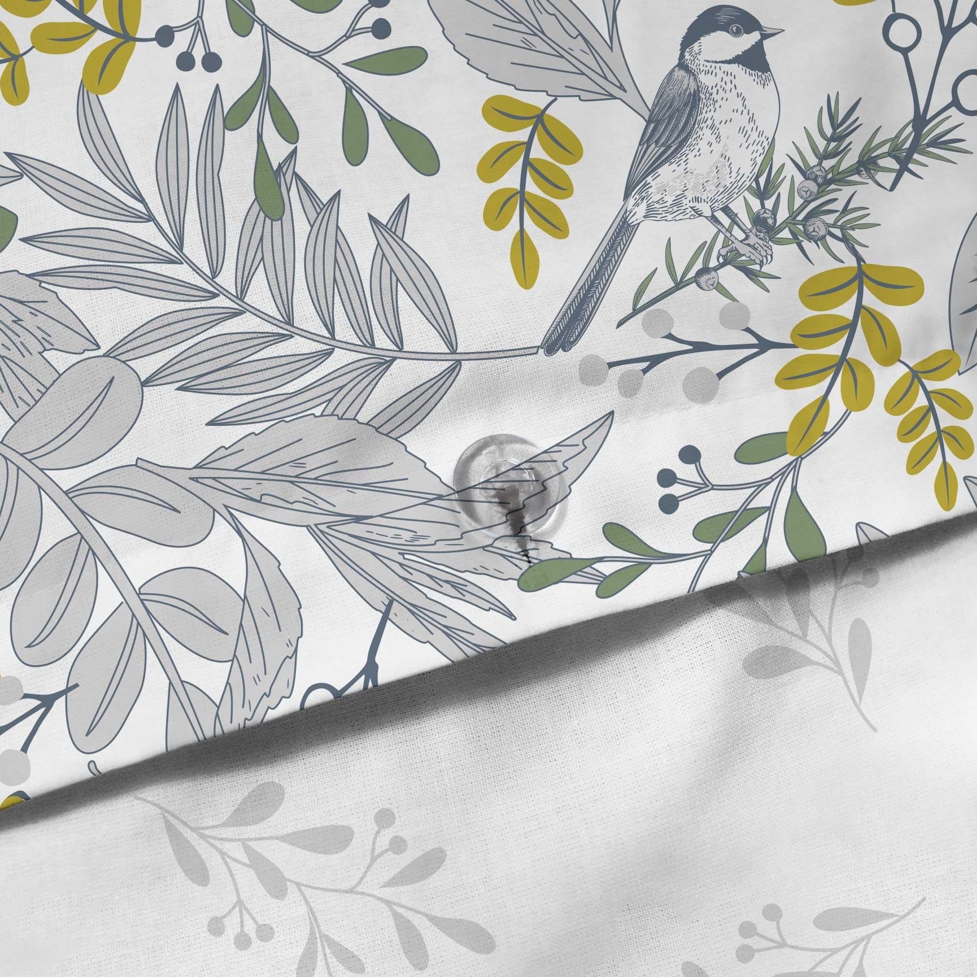 Parure de lit imprimée 100% coton, BIRD