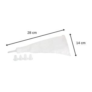 Set de 2 poches à douilles avec embouts en plastique Zenker Smart Pastry