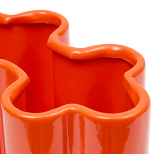 Vase Flow orange H17,2cm