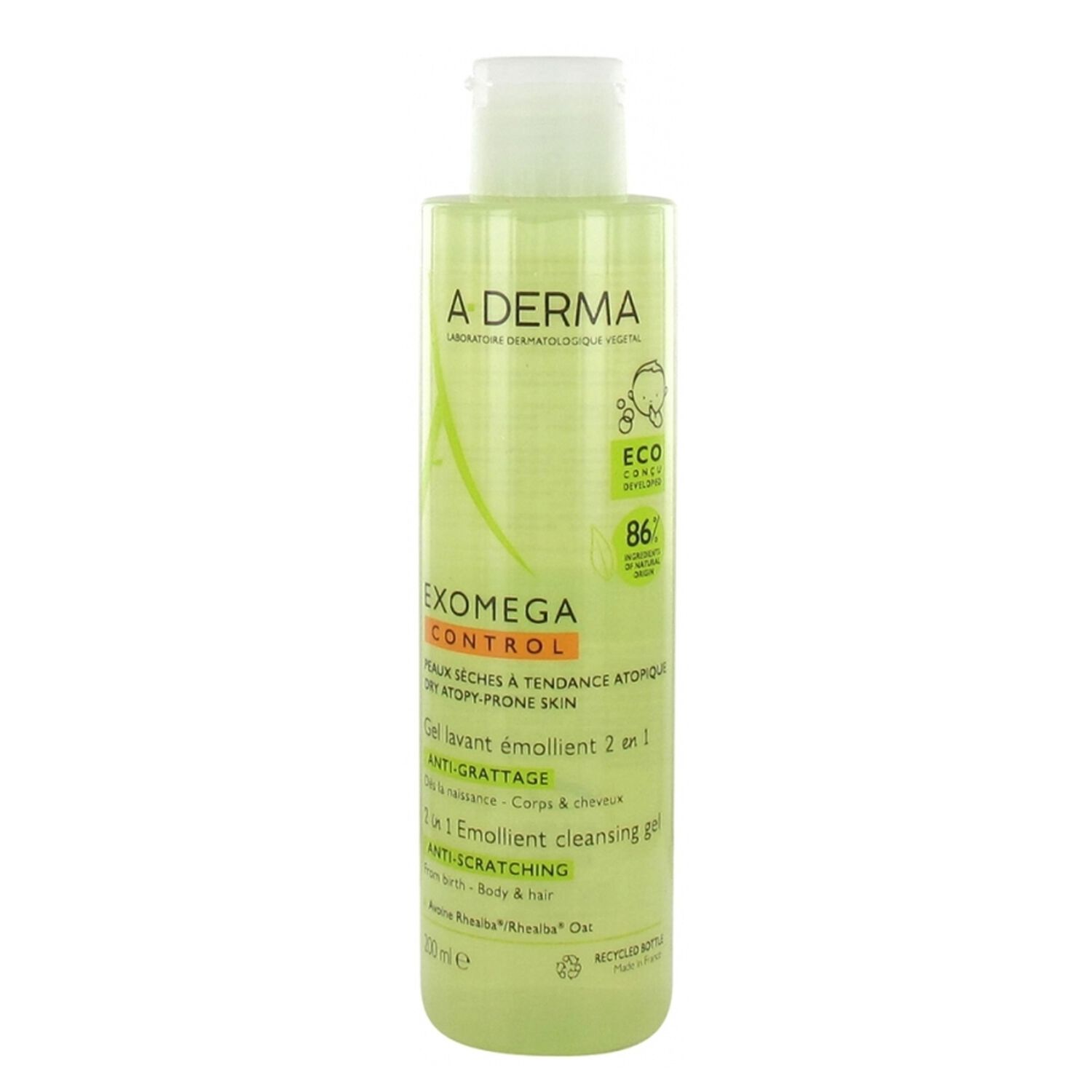 Exomega Control - Gel Lavant Emollient 2en1 Anti-Grattage