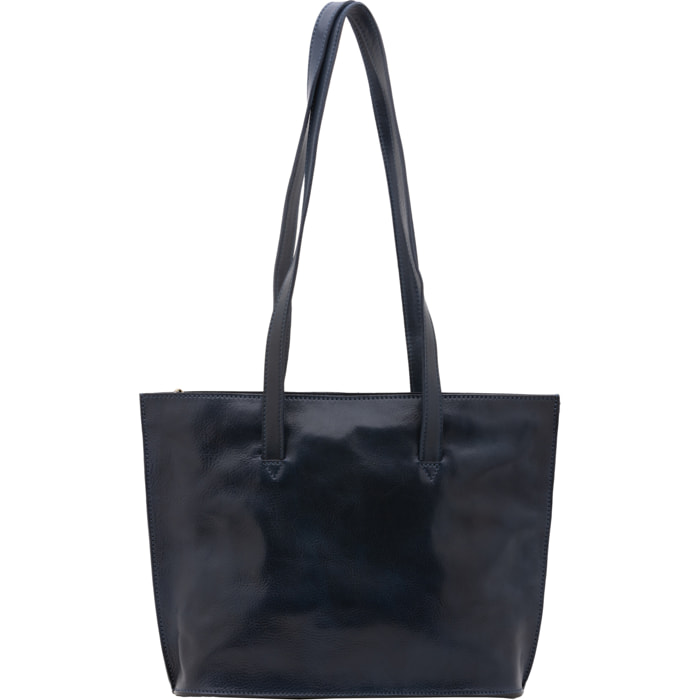 Borsa a spalla  da donna In Vera pelle Made in Italy 27x38,5x10 cm