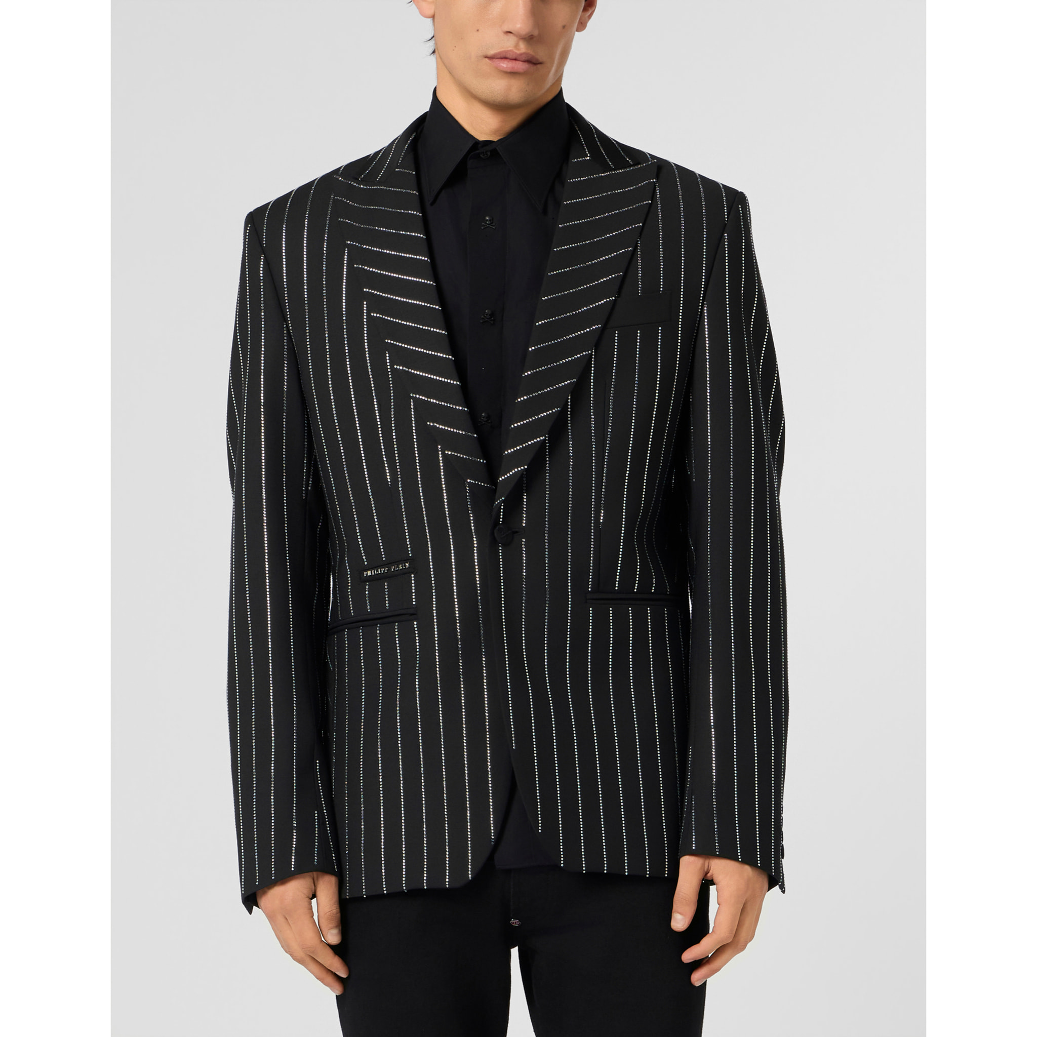 PHILIPP PLEIN Jacquard Blazer Lord Fit Strass
