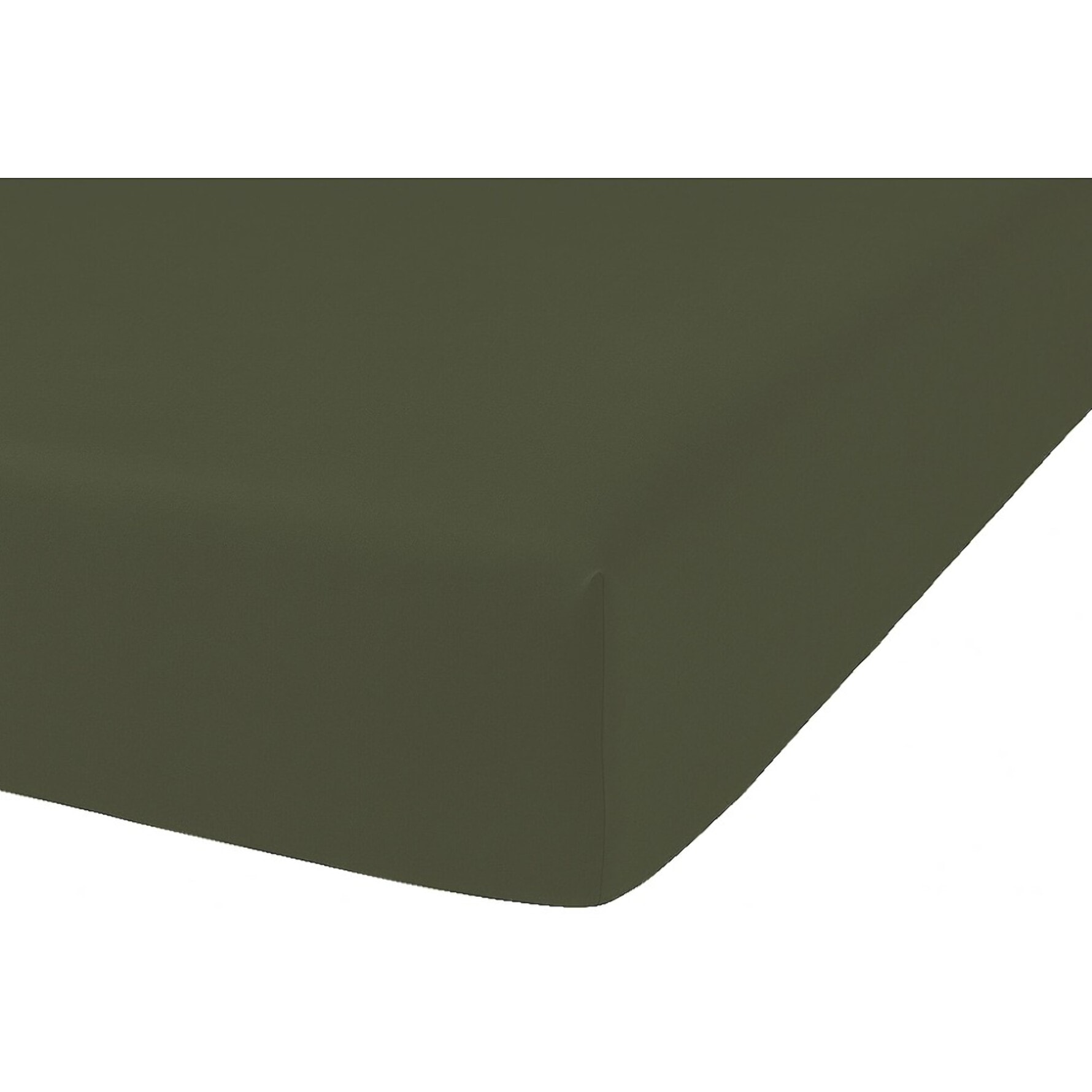 DRAP HOUSSE 2 PERS 140x190 percale de Coton - PERCALE KAKI