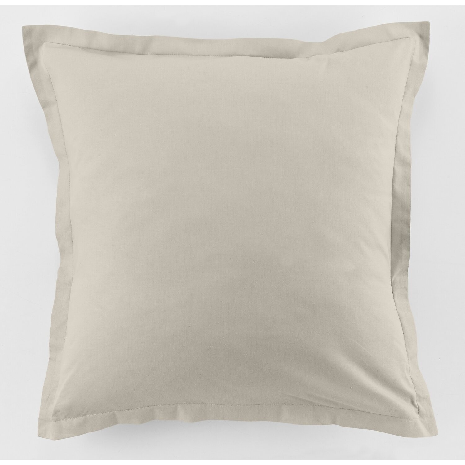 Lot de 2 taies d'oreiller 100% coton 57fils ivoire