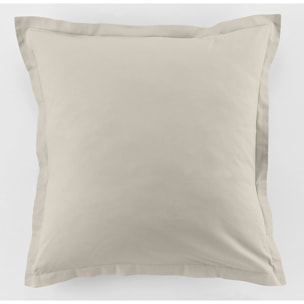 Lot de 2 taies d'oreiller 100% coton 57fils ivoire