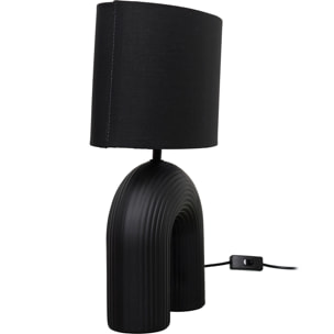 Lampe Archi Ceramique Noir