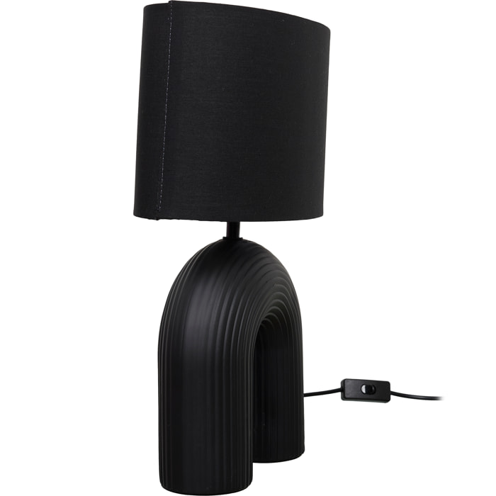 Lampe Archi Ceramique Noir